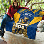 Personalised Parramatta Eels Mascot Rugby Quilt Parramatta Cityscape Athletic Graphic Print