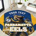 Personalised Parramatta Eels Mascot Rugby Round Carpet Parramatta Cityscape Athletic Graphic Print