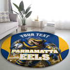 Personalised Parramatta Eels Mascot Rugby Round Carpet Parramatta Cityscape Athletic Graphic Print