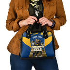 Personalised Parramatta Eels Mascot Rugby Shoulder Handbag Parramatta Cityscape Athletic Graphic Print