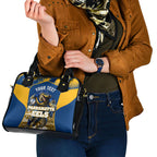 Personalised Parramatta Eels Mascot Rugby Shoulder Handbag Parramatta Cityscape Athletic Graphic Print