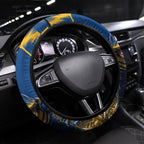 Parramatta Eels Mascot Rugby Steering Wheel Cover Parramatta Cityscape Athletic Graphic Print