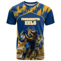 Personalised Parramatta Eels Mascot Rugby T Shirt Parramatta Cityscape Athletic Graphic Print