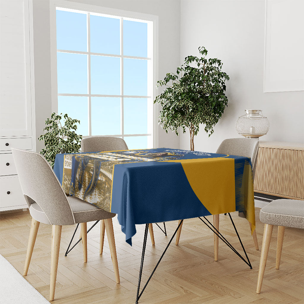 Personalised Parramatta Eels Mascot Rugby Tablecloth Parramatta Cityscape Athletic Graphic Print