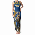 Personalised Parramatta Eels Mascot Rugby Tank Maxi Dress Parramatta Cityscape Athletic Graphic Print