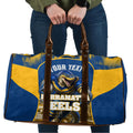Personalised Parramatta Eels Mascot Rugby Travel Bag Parramatta Cityscape Athletic Graphic Print