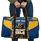 Personalised Parramatta Eels Mascot Rugby Travel Bag Parramatta Cityscape Athletic Graphic Print