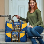 Personalised Parramatta Eels Mascot Rugby Travel Bag Parramatta Cityscape Athletic Graphic Print