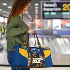 Personalised Parramatta Eels Mascot Rugby Travel Bag Parramatta Cityscape Athletic Graphic Print