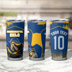 Personalised Parramatta Eels Mascot Rugby Tumbler Cup Parramatta Cityscape Athletic Graphic Print