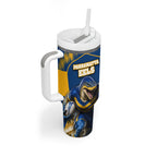 Personalised Parramatta Eels Mascot Rugby Tumbler With Handle Parramatta Cityscape Athletic Graphic Print