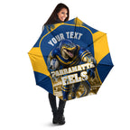 Personalised Parramatta Eels Mascot Rugby Umbrella Parramatta Cityscape Athletic Graphic Print