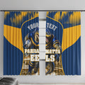 Personalised Parramatta Eels Mascot Rugby Window Curtain Parramatta Cityscape Athletic Graphic Print