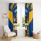 Personalised Parramatta Eels Mascot Rugby Window Curtain Parramatta Cityscape Athletic Graphic Print