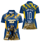 Personalised Parramatta Eels Mascot Rugby Women Polo Shirt Parramatta Cityscape Athletic Graphic Print