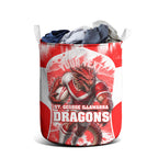 Personalised St. George Illawarra Dragons Mascot Rugby Laundry Basket Illawarra Coastline Athletic Graphic Print