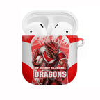 Personalised St. George Illawarra Dragons Mascot Rugby AirPods Case Illawarra Coastline Athletic Graphic Print