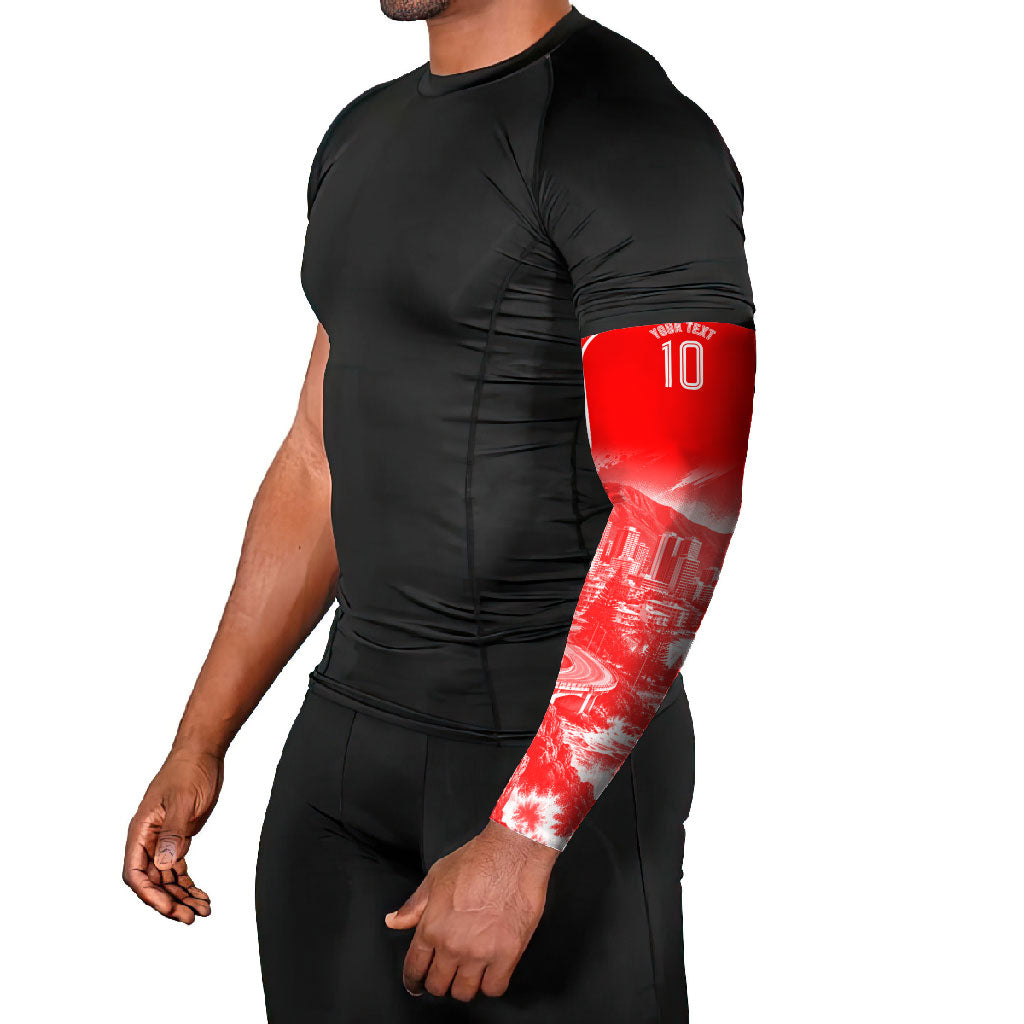 Personalised St. George Illawarra Dragons Mascot Rugby Arm Sleeves Illawarra Coastline Athletic Graphic Print