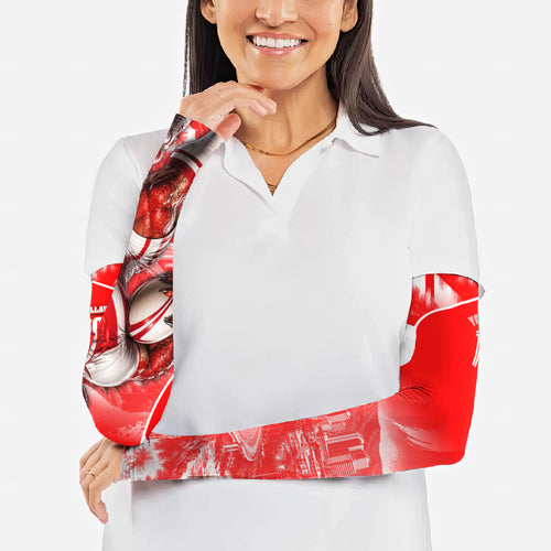Personalised St. George Illawarra Dragons Mascot Rugby Arm Sleeves Illawarra Coastline Athletic Graphic Print