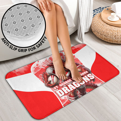 Personalised St. George Illawarra Dragons Mascot Rugby Bathroom Set Illawarra Coastline Athletic Graphic Print
