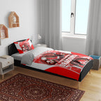 Personalised St. George Illawarra Dragons Mascot Rugby Bedding Set Illawarra Coastline Athletic Graphic Print