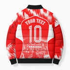 Personalised St. George Illawarra Dragons Mascot Rugby Bomber Puffer Jacket Illawarra Coastline Athletic Graphic Print