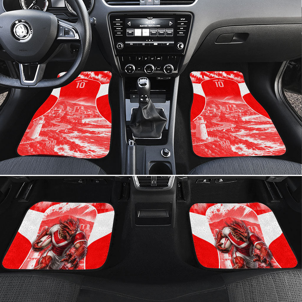 Personalised St. George Illawarra Dragons Mascot Rugby Car Mats Illawarra Coastline Athletic Graphic Print