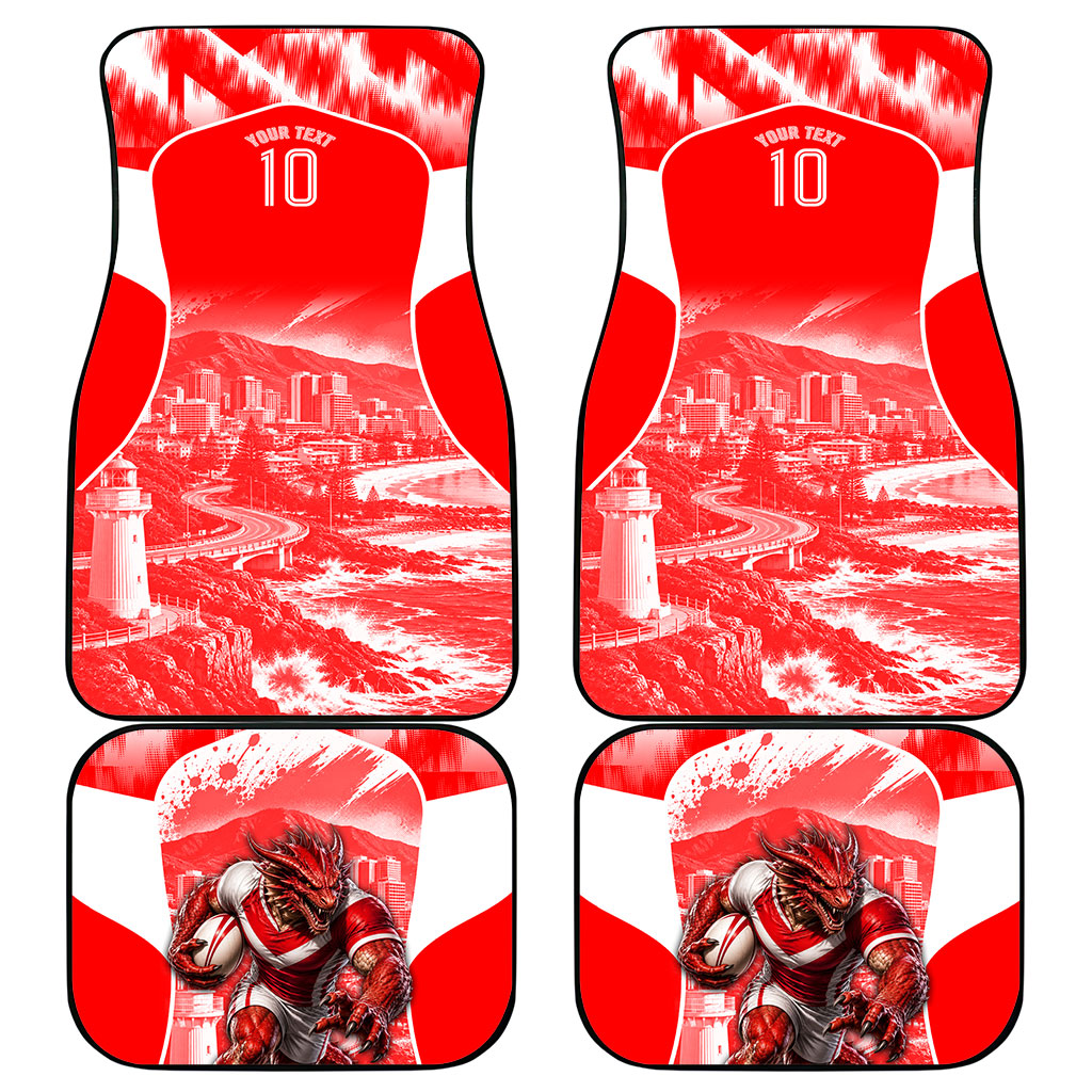 Personalised St. George Illawarra Dragons Mascot Rugby Car Mats Illawarra Coastline Athletic Graphic Print
