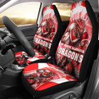 Personalised St. George Illawarra Dragons Mascot Rugby Car Seat Cover Illawarra Coastline Athletic Graphic Print