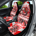 Personalised St. George Illawarra Dragons Mascot Rugby Car Seat Cover Illawarra Coastline Athletic Graphic Print