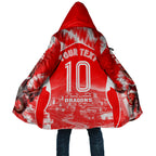 Personalised St. George Illawarra Dragons Mascot Rugby Cloak Illawarra Coastline Athletic Graphic Print