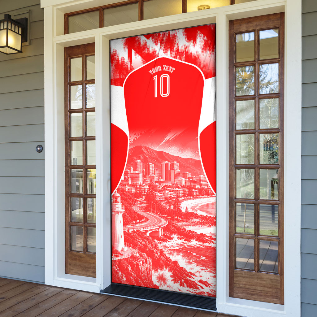 Personalised St. George Illawarra Dragons Mascot Rugby Door Cover Illawarra Coastline Athletic Graphic Print