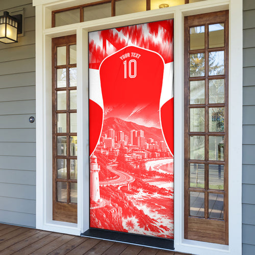 Personalised St. George Illawarra Dragons Mascot Rugby Door Cover Illawarra Coastline Athletic Graphic Print