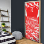 Personalised St. George Illawarra Dragons Mascot Rugby Door Cover Illawarra Coastline Athletic Graphic Print