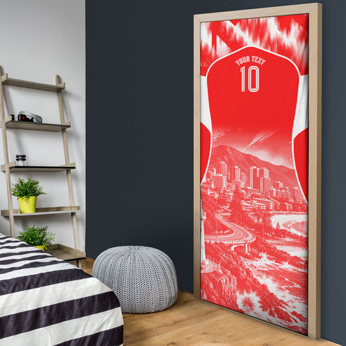 Personalised St. George Illawarra Dragons Mascot Rugby Door Cover Illawarra Coastline Athletic Graphic Print