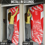 Personalised St. George Illawarra Dragons Mascot Rugby Door Cover Illawarra Coastline Athletic Graphic Print