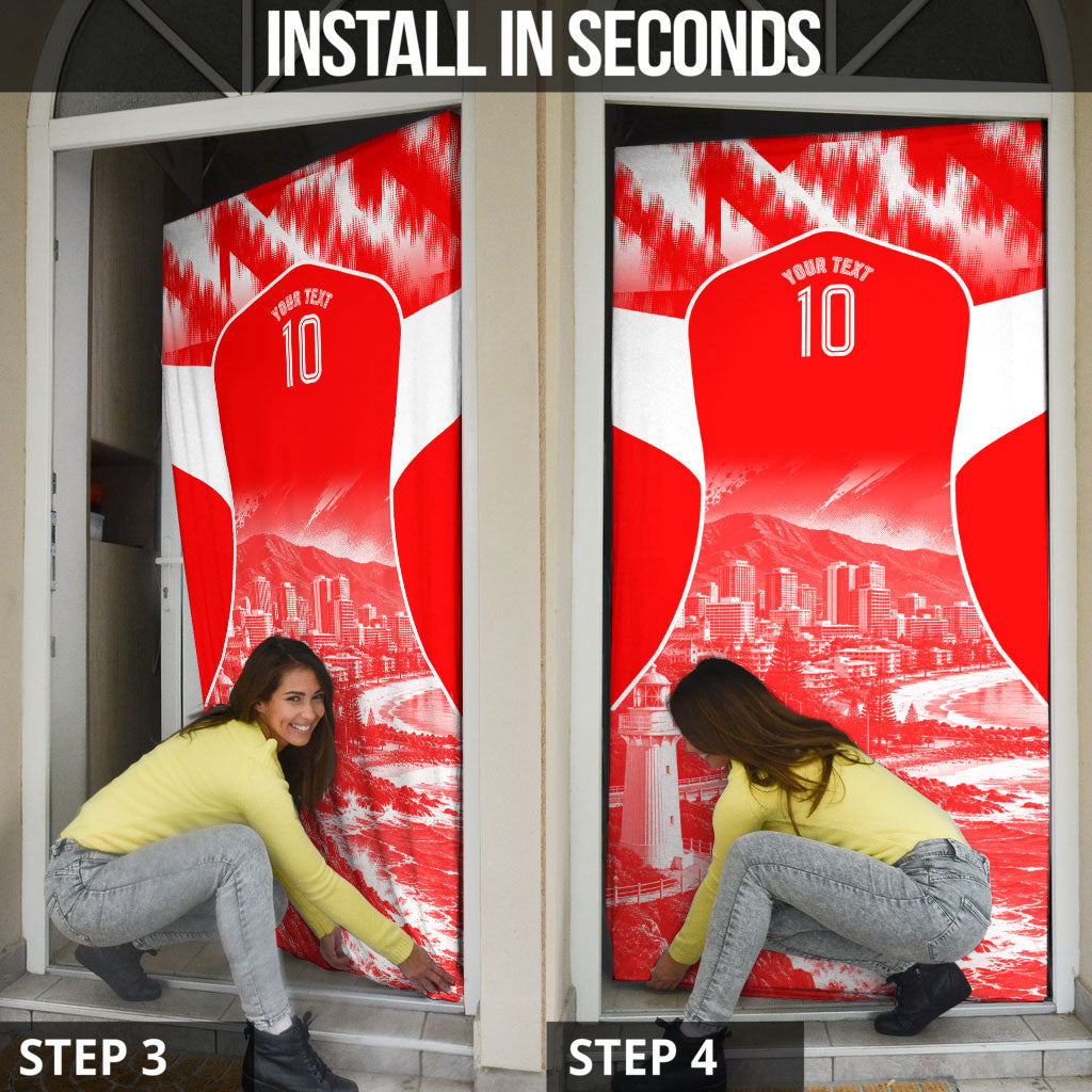 Personalised St. George Illawarra Dragons Mascot Rugby Door Cover Illawarra Coastline Athletic Graphic Print