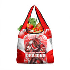 Personalised St. George Illawarra Dragons Mascot Rugby Grocery Bag Illawarra Coastline Athletic Graphic Print