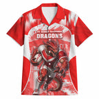 Personalised St. George Illawarra Dragons Mascot Rugby Hawaiian Shirt Illawarra Coastline Athletic Graphic Print