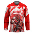 Personalised St. George Illawarra Dragons Mascot Rugby Hockey Jersey Illawarra Coastline Athletic Graphic Print