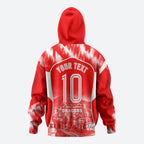 Personalised St. George Illawarra Dragons Mascot Rugby Hoodie Illawarra Coastline Athletic Graphic Print