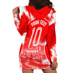Personalised St. George Illawarra Dragons Mascot Rugby Hoodie Dress Illawarra Coastline Athletic Graphic Print