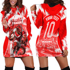 Personalised St. George Illawarra Dragons Mascot Rugby Hoodie Dress Illawarra Coastline Athletic Graphic Print