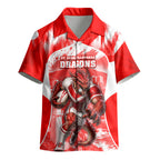Personalised St. George Illawarra Dragons Mascot Rugby Kid Hawaiian Shirt Illawarra Coastline Athletic Graphic Print