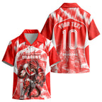 Personalised St. George Illawarra Dragons Mascot Rugby Kid Hawaiian Shirt Illawarra Coastline Athletic Graphic Print
