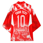 Personalised St. George Illawarra Dragons Mascot Rugby Kimono Illawarra Coastline Athletic Graphic Print