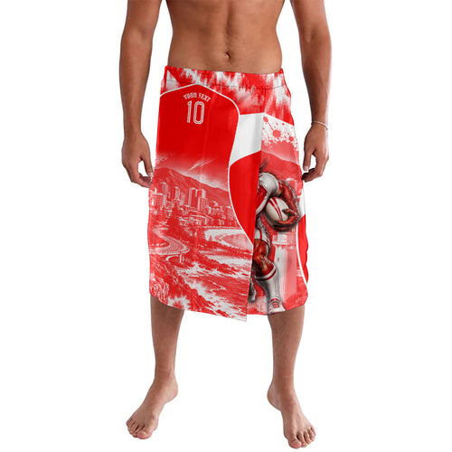Personalised St. George Illawarra Dragons Mascot Rugby Lavalava Illawarra Coastline Athletic Graphic Print