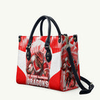 Personalised St. George Illawarra Dragons Mascot Rugby Leather Bag Illawarra Coastline Athletic Graphic Print
