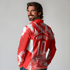 Personalised St. George Illawarra Dragons Mascot Rugby Long Sleeve Polo Shirt Illawarra Coastline Athletic Graphic Print