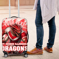 Personalised St. George Illawarra Dragons Mascot Rugby Luggage Cover Illawarra Coastline Athletic Graphic Print